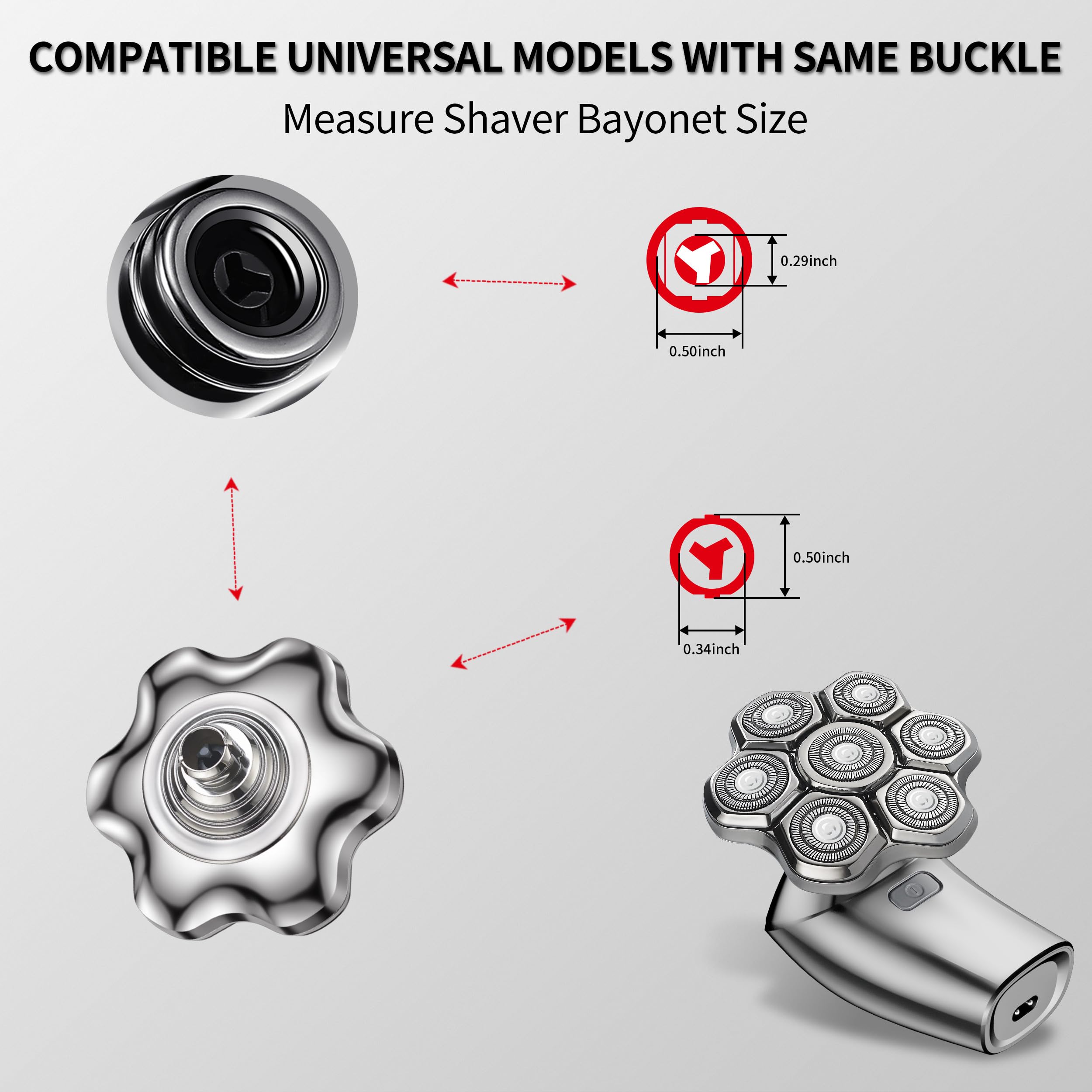 Seminhoof universal compatibility lets you use many shavers.