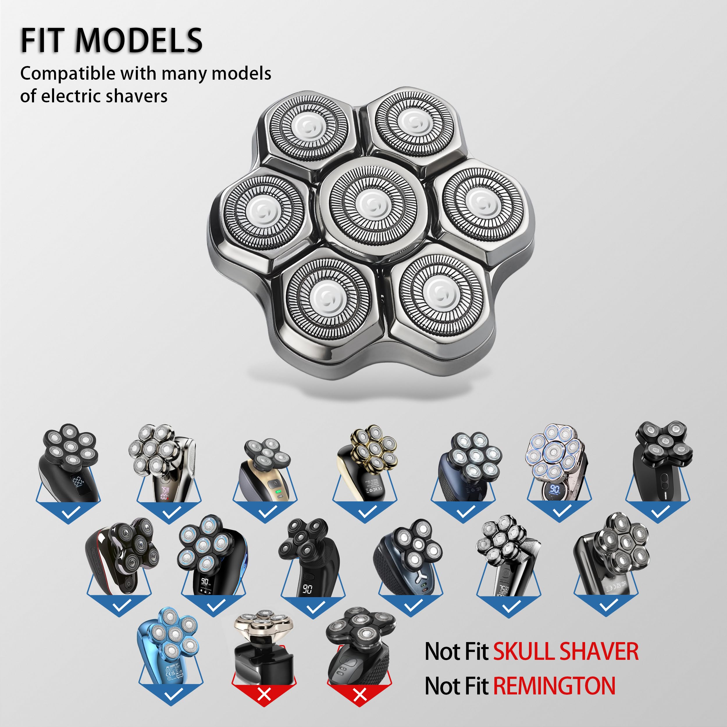 Seminhoof 7msilver washable head allows underwater cleaning for simple maintenance.