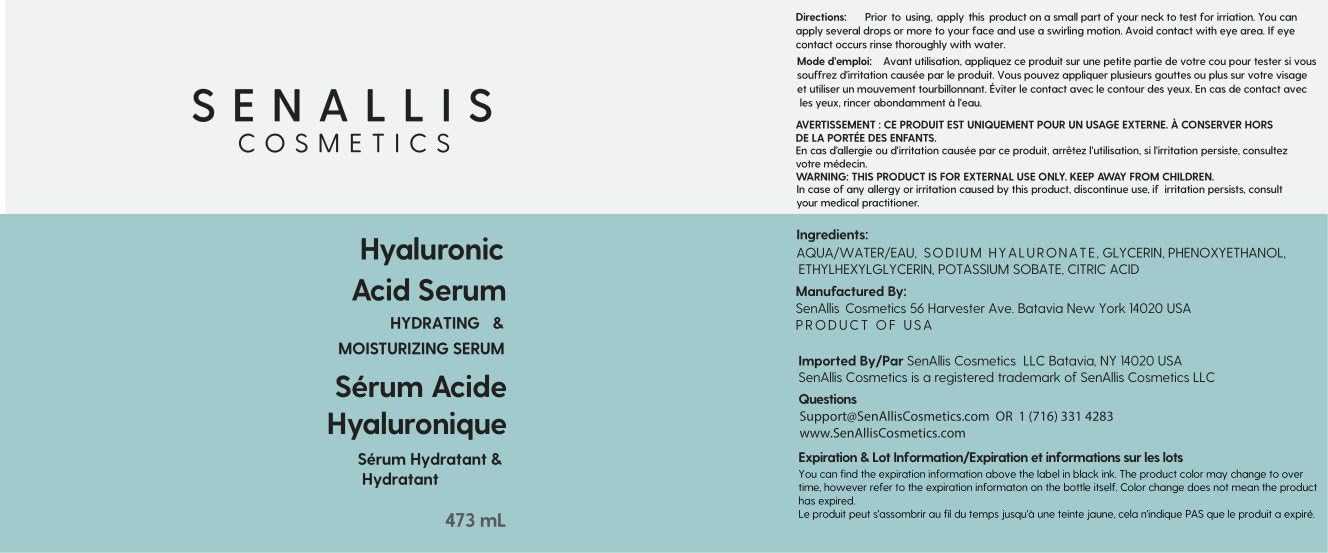 SenAllis Hyaluronic Serum large refill bottle illustrating value and long-lasting moisture.