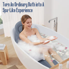 SENBOWE extra-long 55-inch bath pillow cradles head and body for immersive soaks.