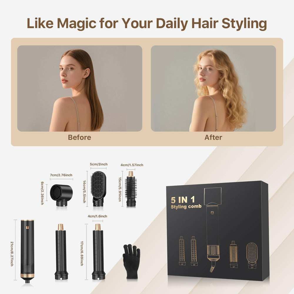 Sendowtek hot air styler lightweight design keeps handling comfortable.