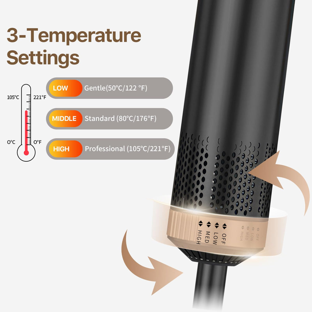 Sendowtek hot air styler straightening comb smooths hair for neat styles.