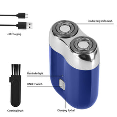 Senduzll travel razor in hand demonstrates portable design for on-the-go grooming.