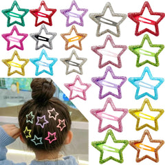 Seneeel sparkling star hair clip close-up showing secure non-slip grip for all-day wear