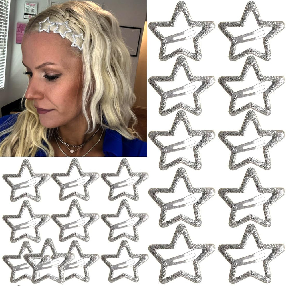 Seneeel Star Hair Clip 1.22-inch close-up shows sparkling finish and secure grip.