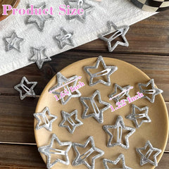 Seneeel Star Hair Clip 1.65-inch close-up highlighting versatile size for thicker hair.