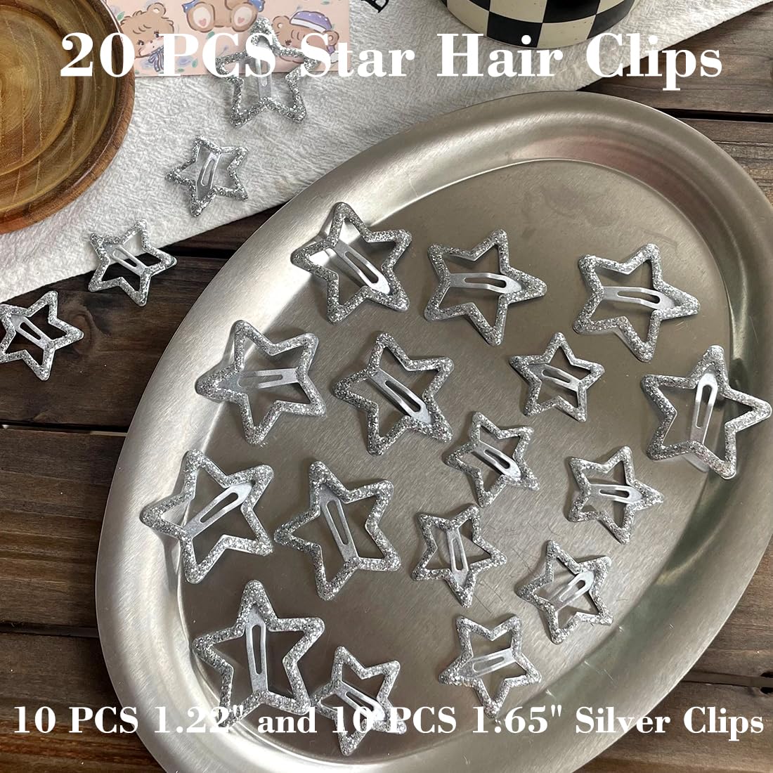 Seneeel Star Clips in multiple colors to match outfits and mood.