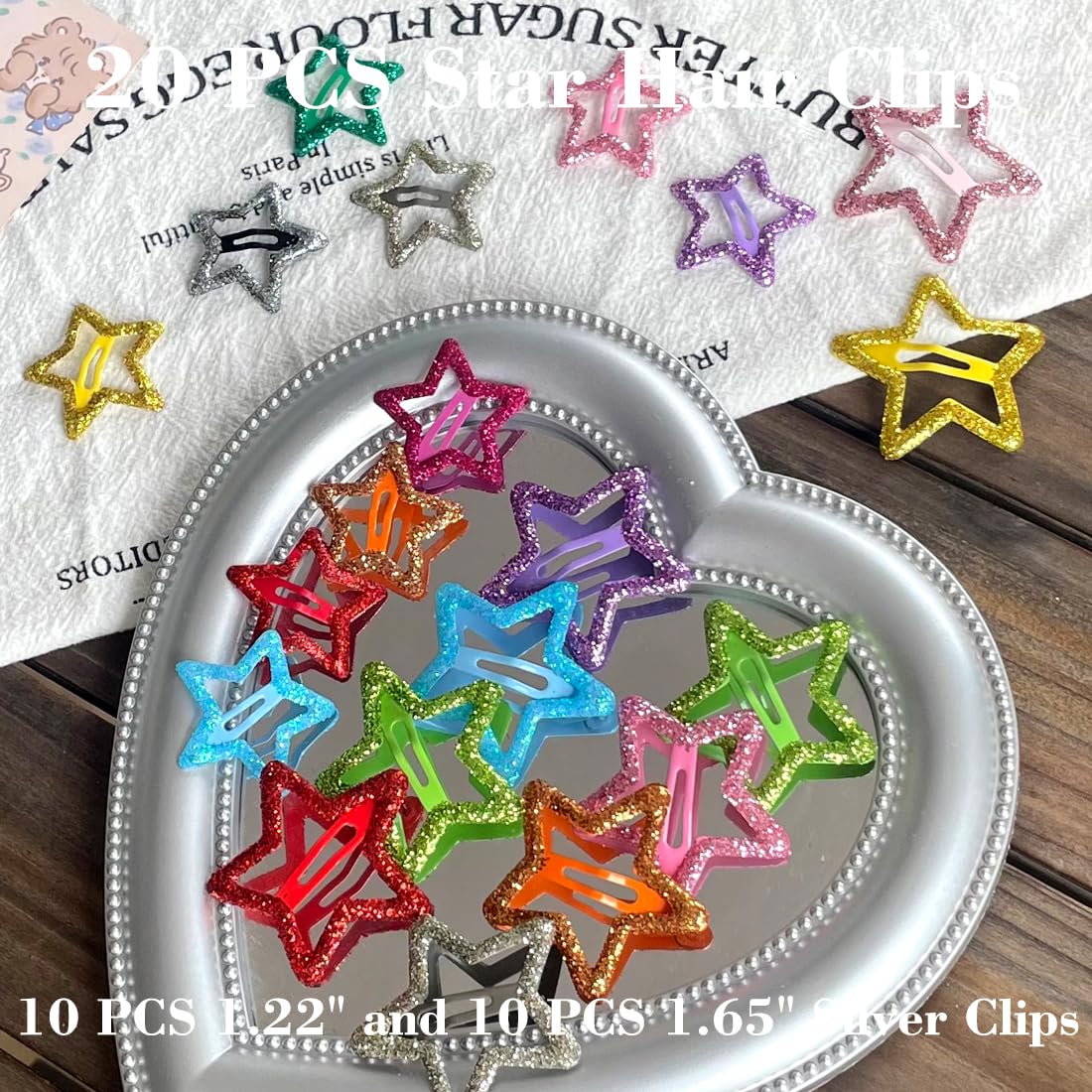 Seneeel star hair clip color assortment highlighting versatile styling options
