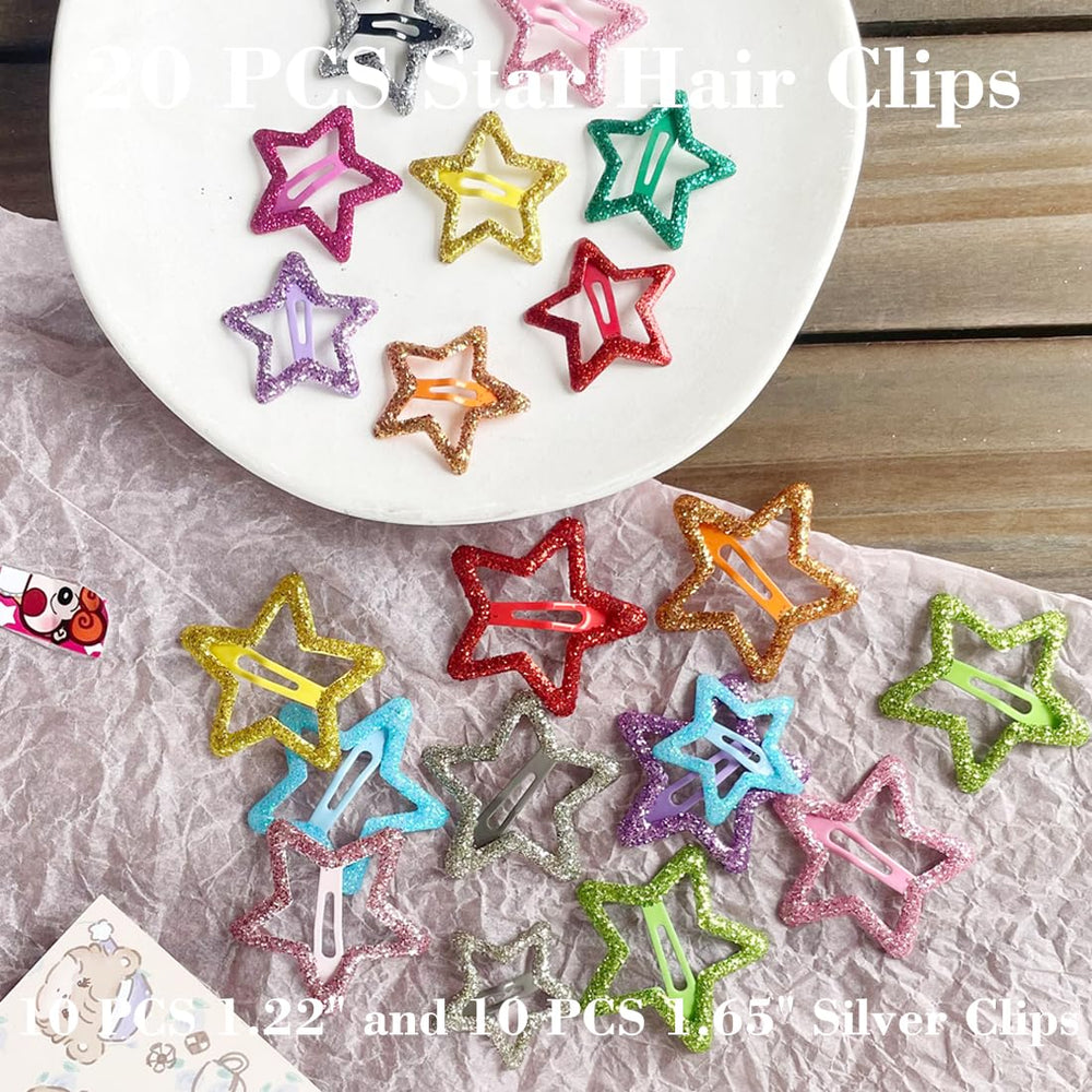 Seneeel star hair clip on office look showing elegant accessory upgrade
