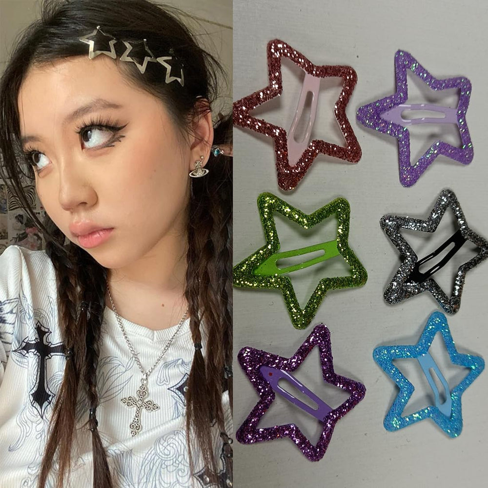 Seneeel sparkling star clips packaged for gifting or party favors