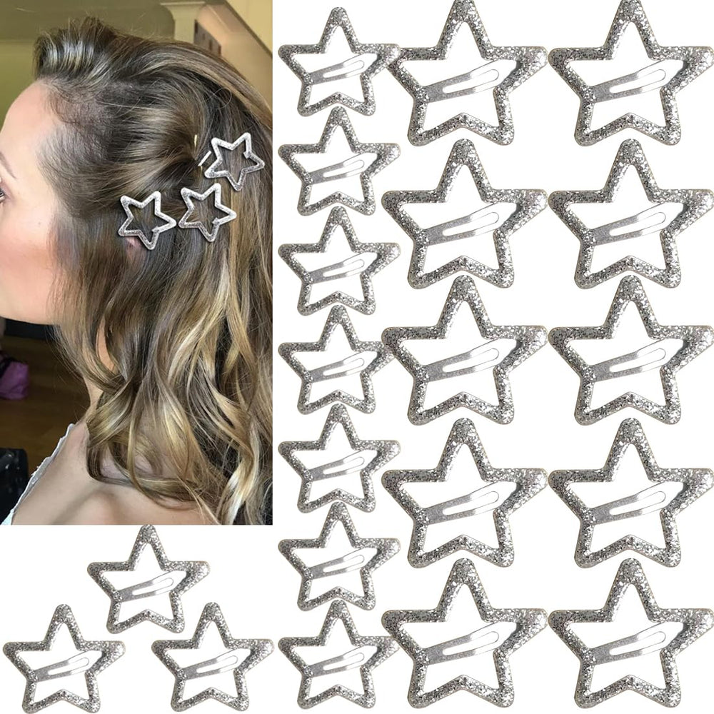 Seneeel hair clips arranged with accessories for a playful, chic look.