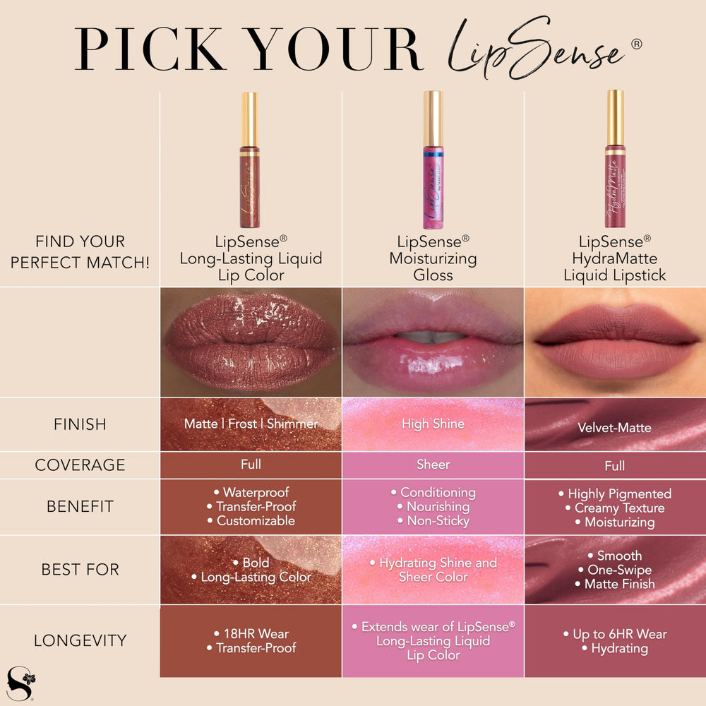 SeneGence LipSense Moisturizing Gloss vegan-cruelty-free formula aligns with clean beauty.