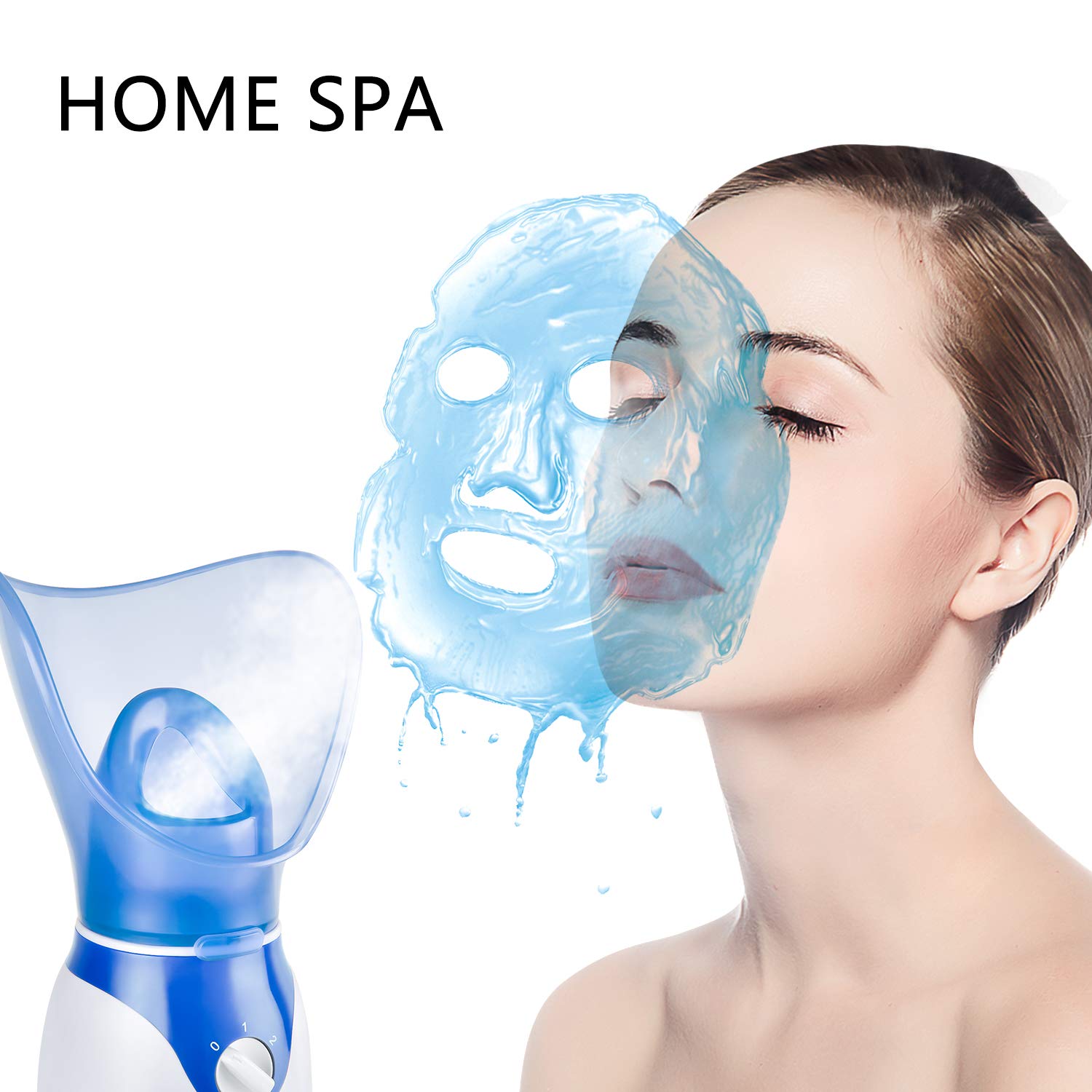 Seneryla face steamer emits gentle steam for deep cleansing prep.