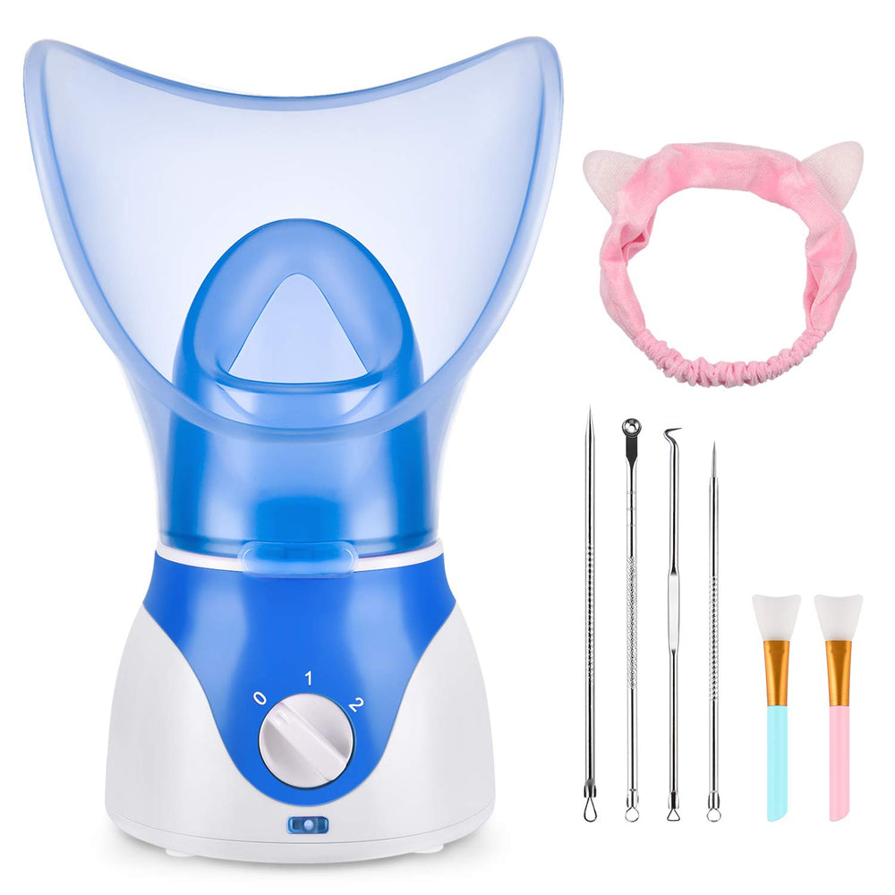 Seneryla face steamer home spa setup for relaxing, hydrated skin.