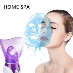 Seneryla facial steamer purple design with soothing mist for at-home spa experience.