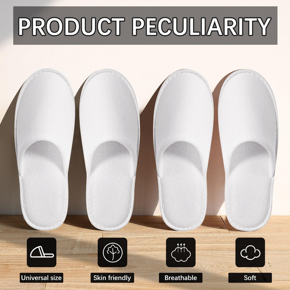 SENJUNSAFE slippers in hotel spa setting with neat, tidy appearance
