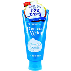 Senka Perfect Whip Fresh Face Cleanser bottle close-up highlighting hydrating, refreshing gel texture