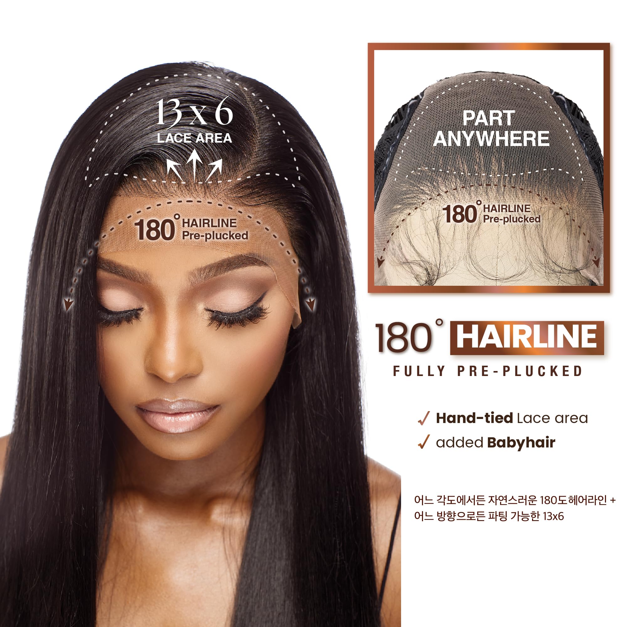 Sensationnel Bare Lace 13x6 free-parting options enable personalized styling