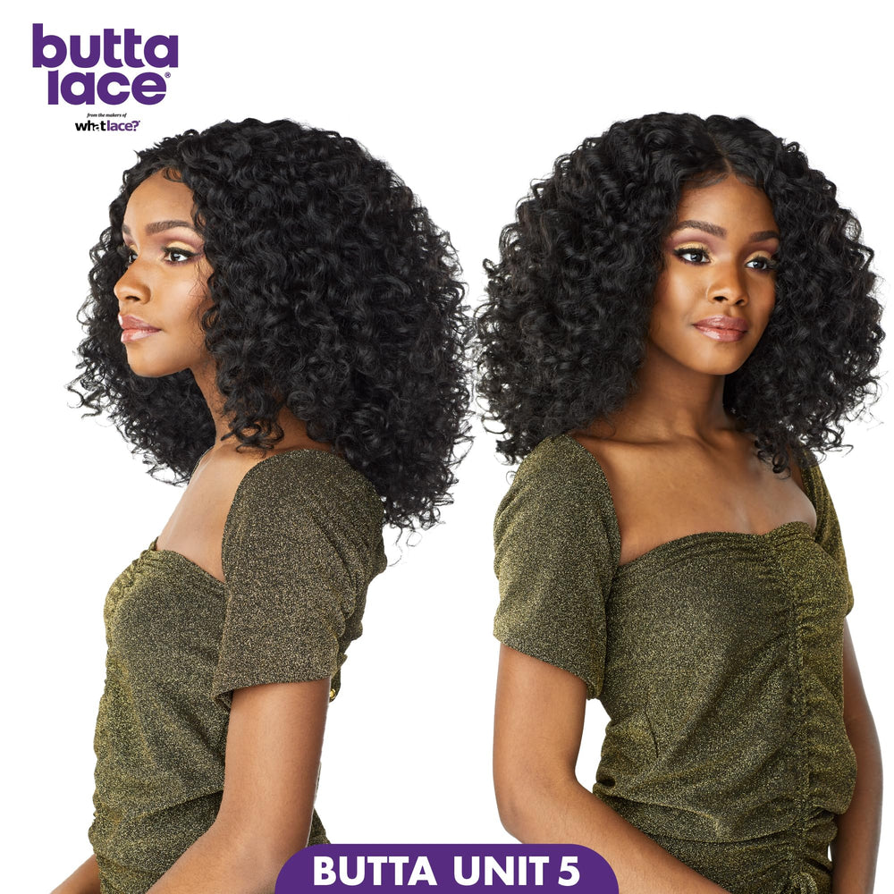 Sensationnel Butta Lace Wig Unit 5 back view reveals balanced silhouette and coverage.