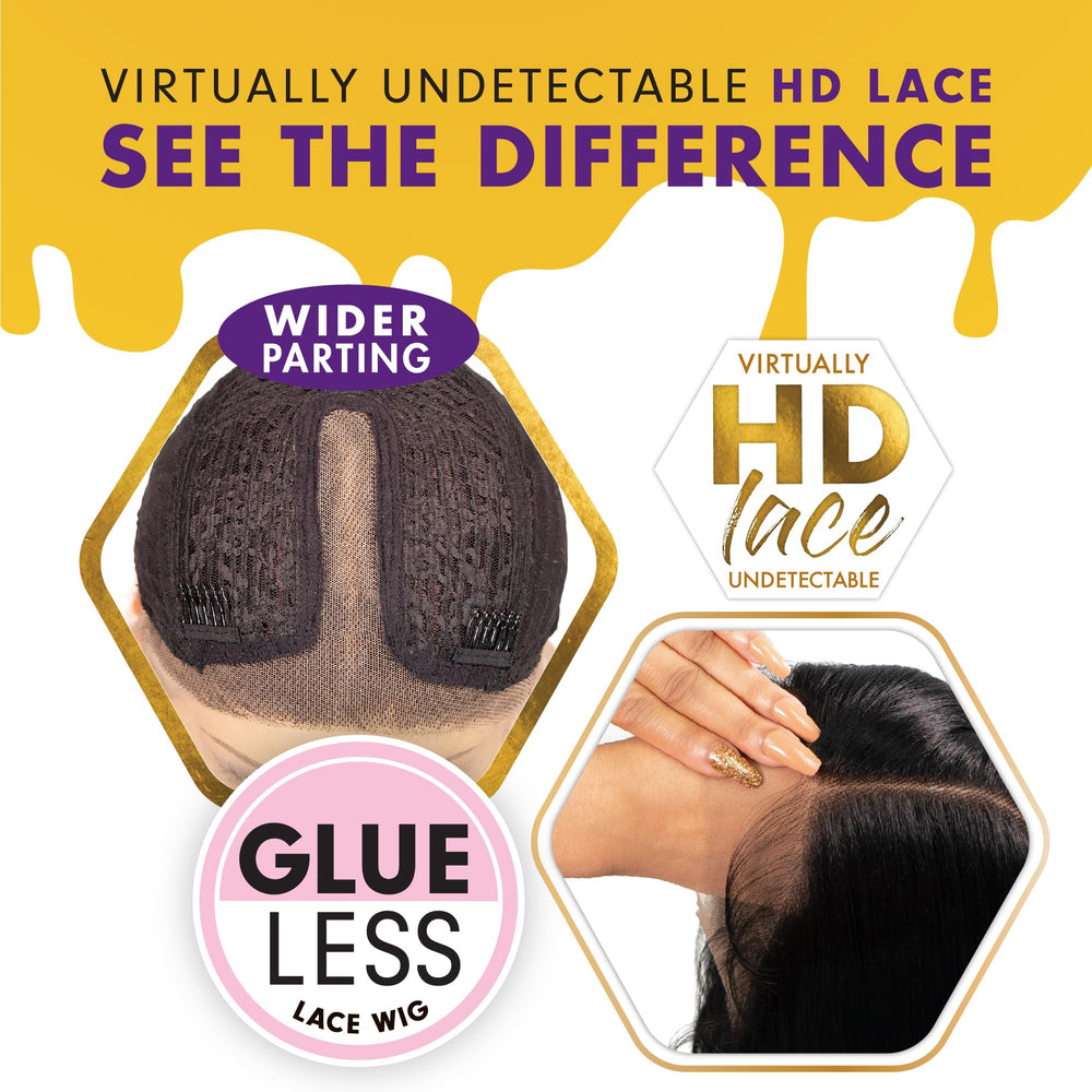 Sensationnel Butta Lace Wig Unit 5 skin-tone melt closeup highlights seamless blending