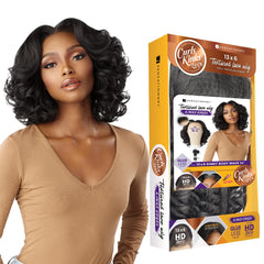Sensationnel Curls KinksandCo 13x6 lace front wig for natural parting and edge realism