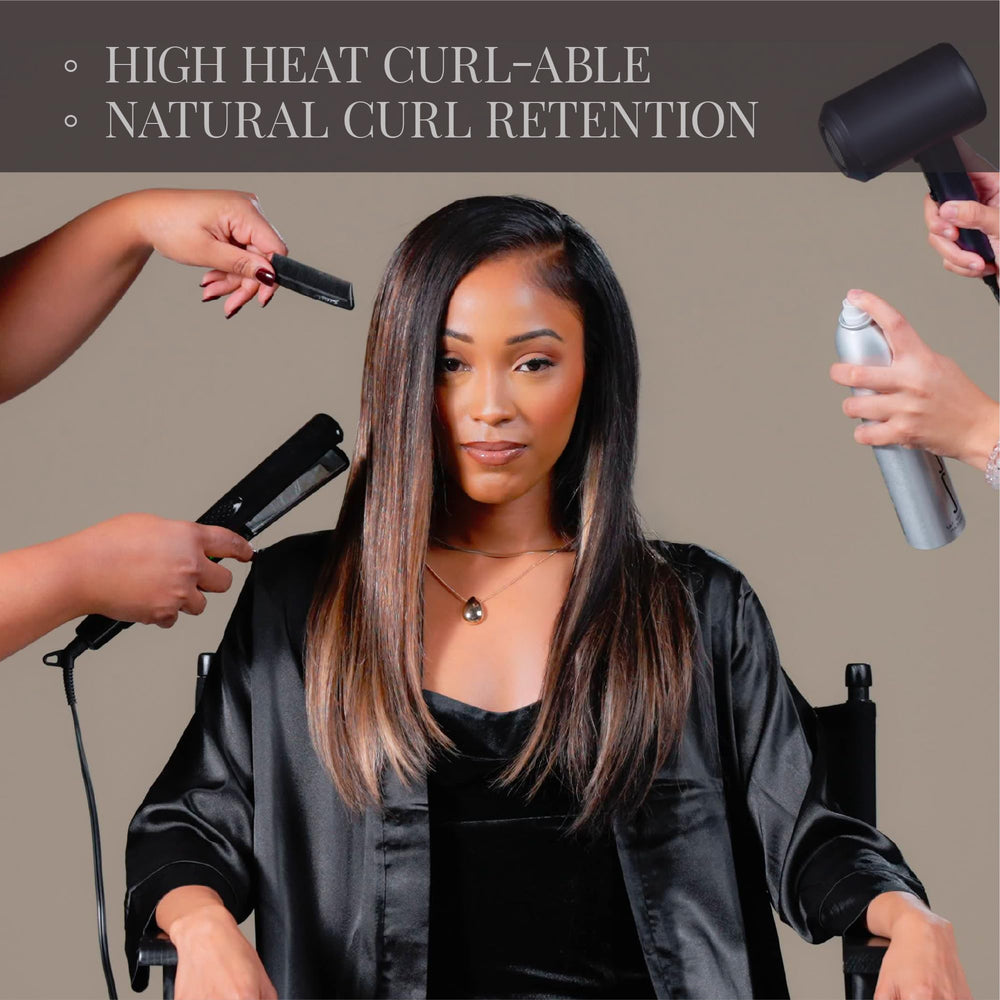 Sensationnel Empire yaki 1B off-black shade on natural-looking hair.