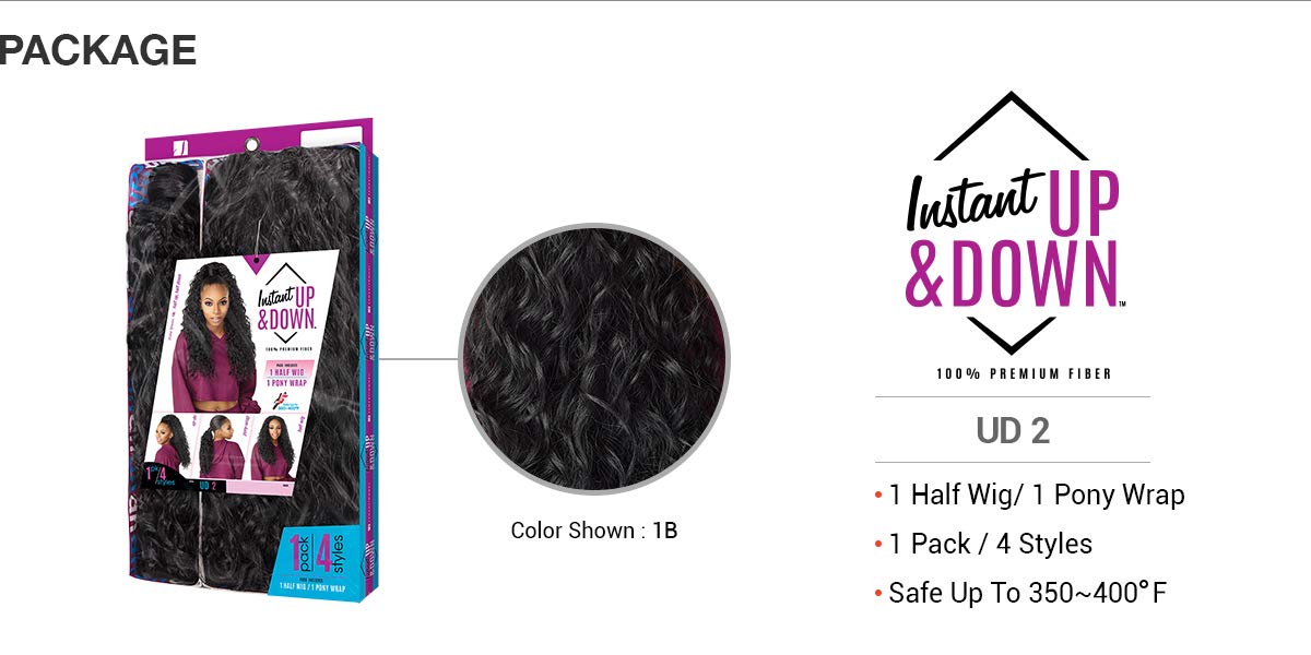 Sensationnel Halfwig Pony drawstring closeup reveals secure ponytail attachment.