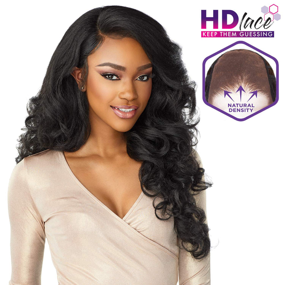 Sensationnel What Lace 13x6 hairline detail highlighting preplucked realism.