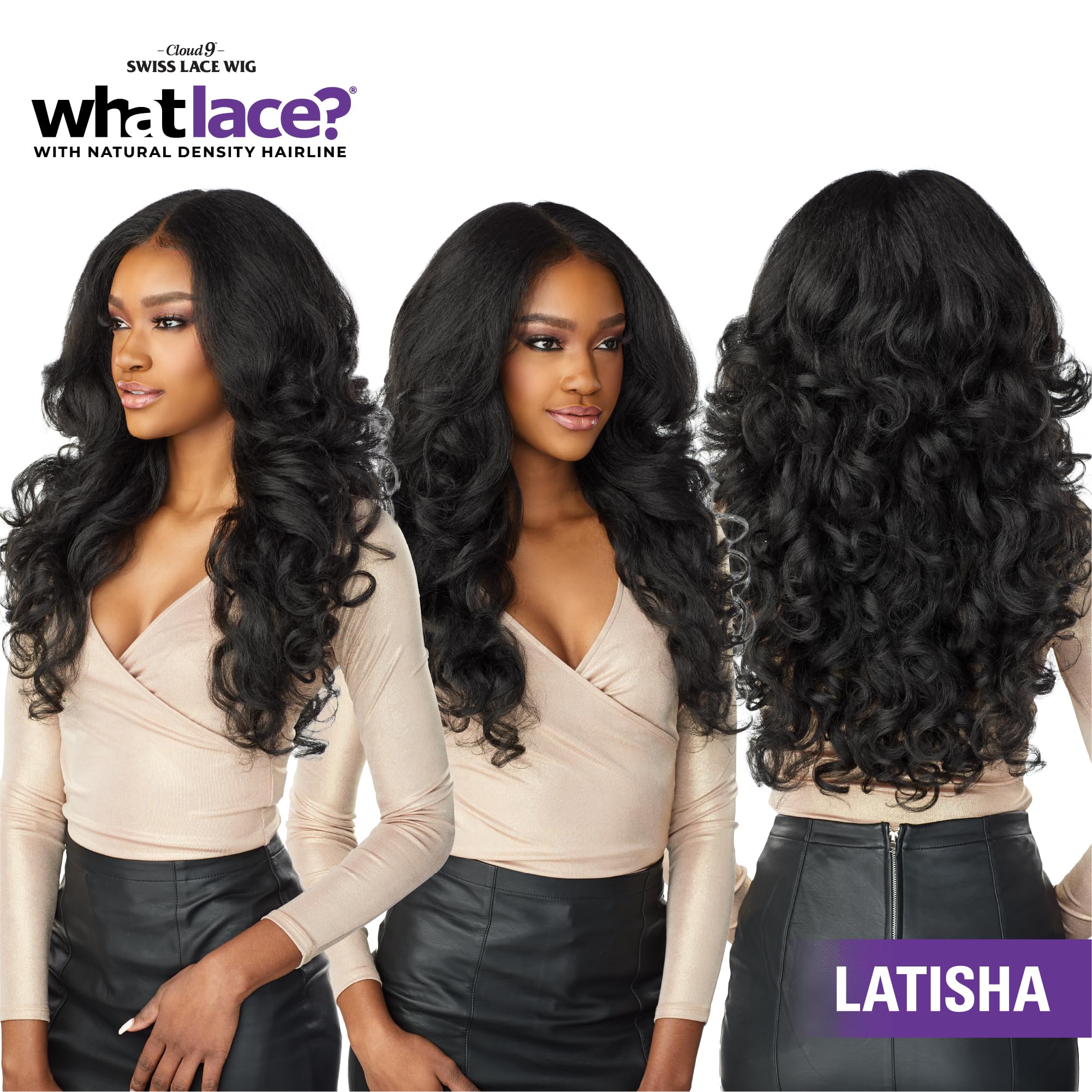 Sensationnel What Lace 13x6 natural-density hairline delivers a convincing everyday look.