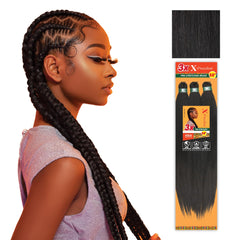 Sensationnel X-PRESSION packaging showcases flame retardant braiding hair for easy application