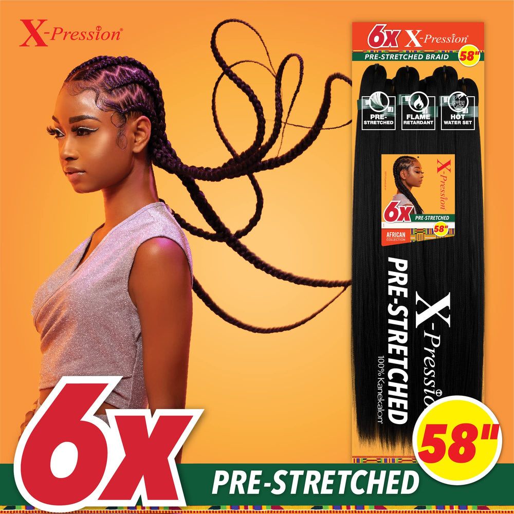 Sensationnel X-pression soft yaki texture braid closeup for natural look.