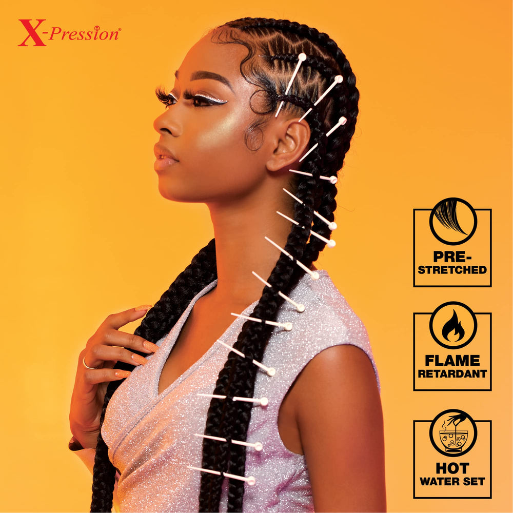 Sensationnel X-PRESSION straight water wave option supports versatile styling