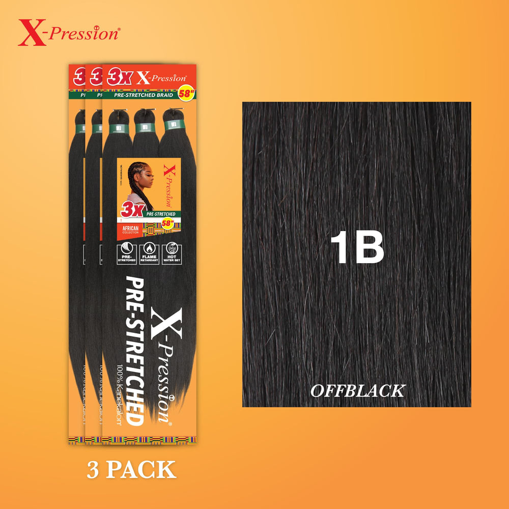 Sensationnel X-PRESSION yaki texture close-up reveals soft interlocking fibers