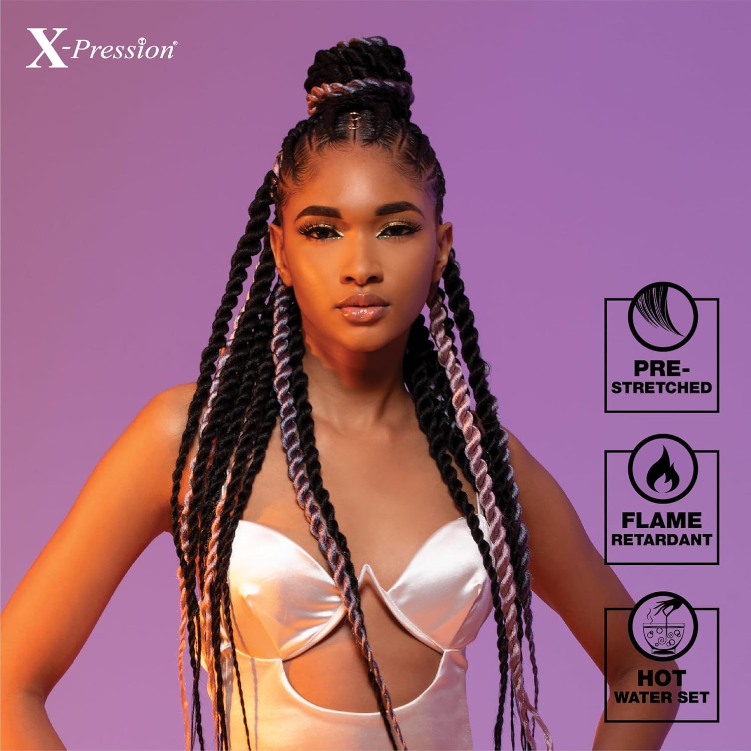 Sensationnel XPRESSION 3X pack arrangement display—easy shopping visualization.