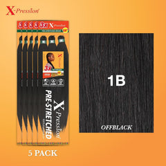 Sensationnel XPRESSION 3X soft-touch Kanekalon fiber closeup—silky feel and easy styling.