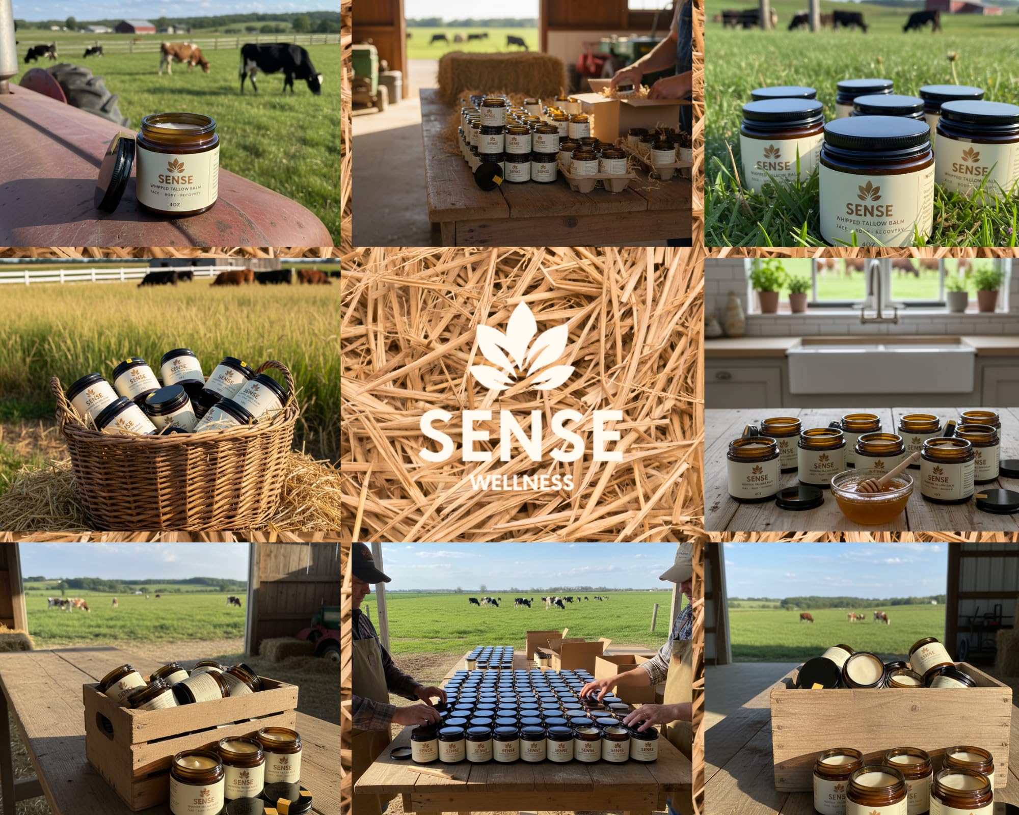 Sense Wellness 4oz jar on countertop suits daily routine.