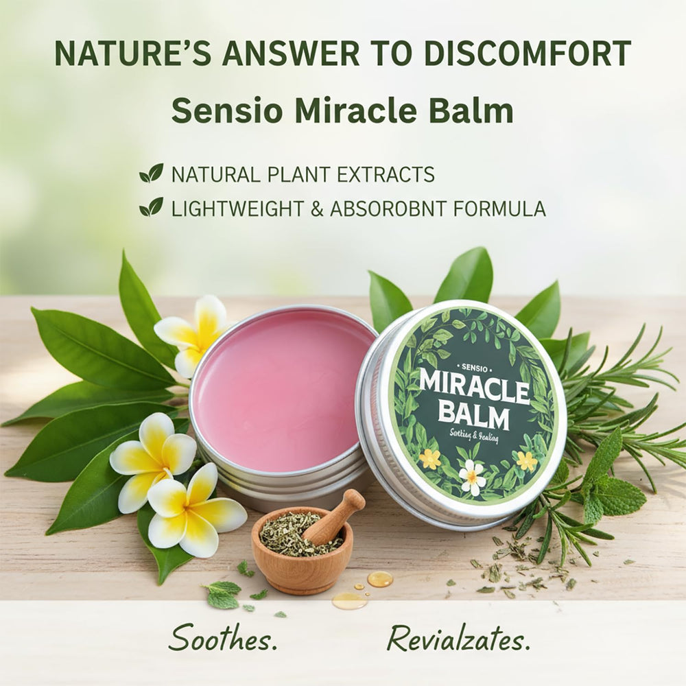 SENSIO MIRACLE Balm light texture closeup shows fast absorption.