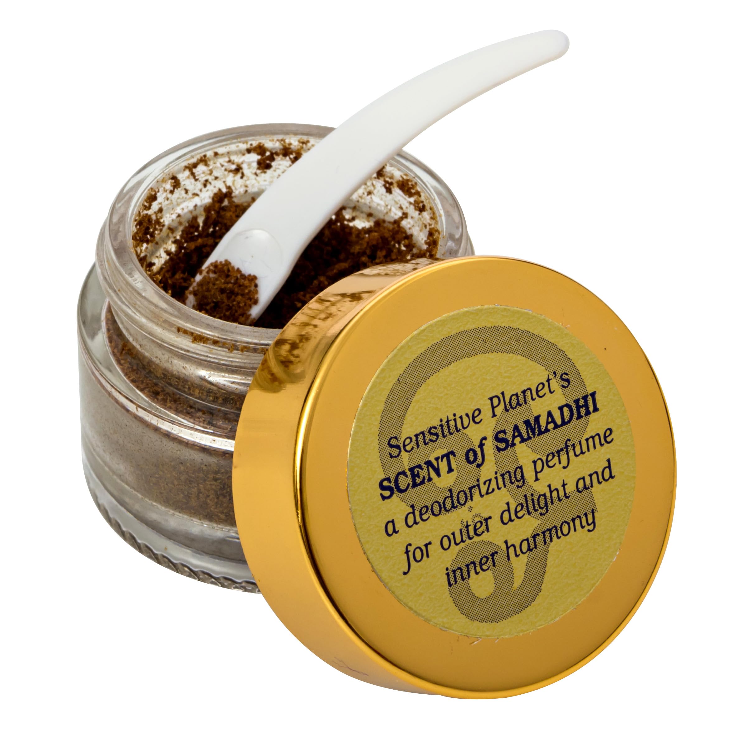 Sensitive Planet Scent of Samadhi cloth pouch with jar emphasizes ethical weaving and mindful gifting
