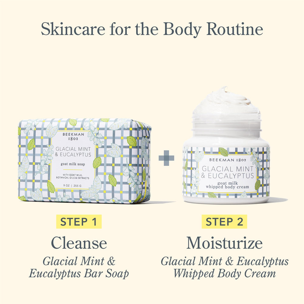 Sensitive-skin friendly formula advertised by Beekman 1802 communicates irritation-free cleansing.