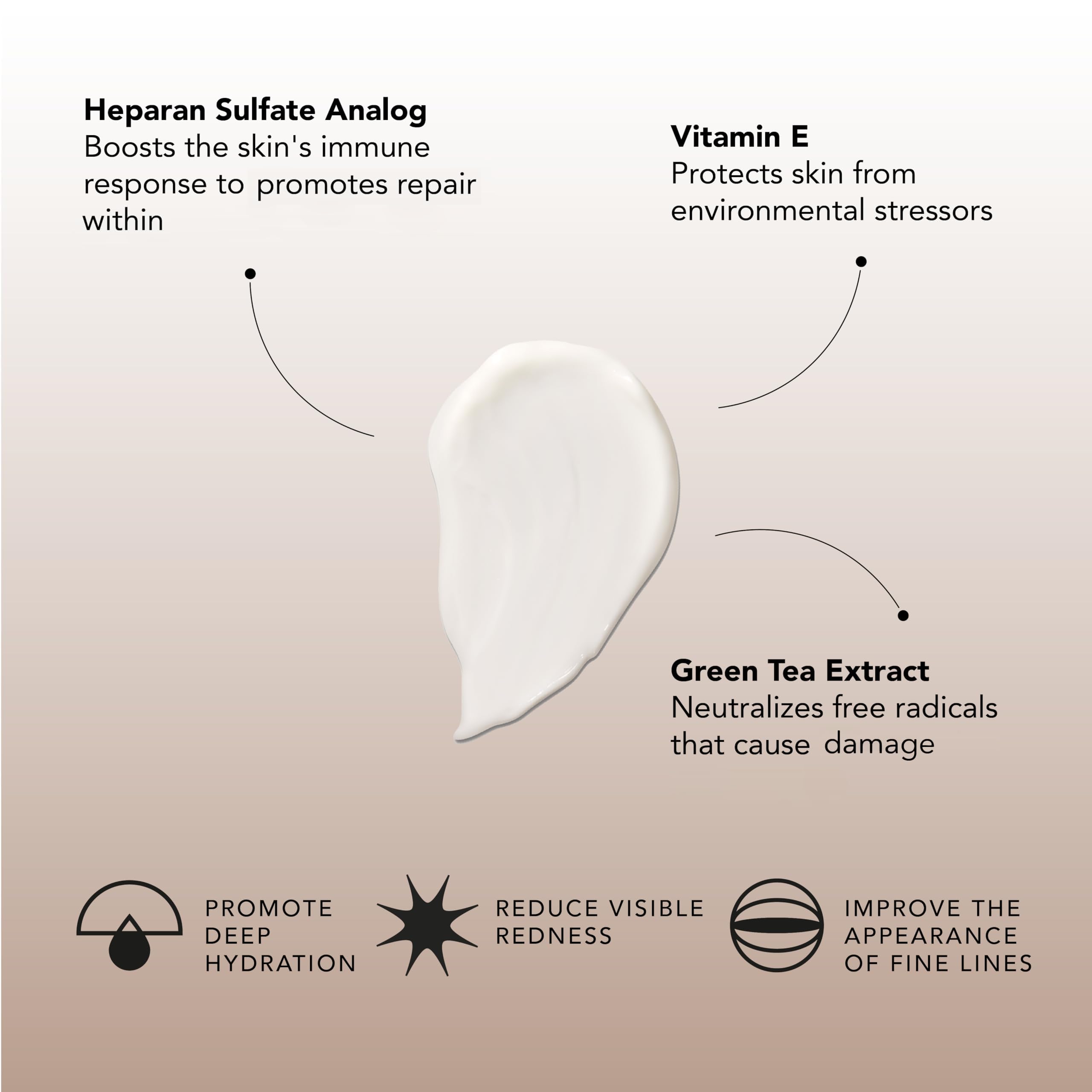 Senté cream texture closeup hints hypoallergenic, dermatologist-tested skincare.