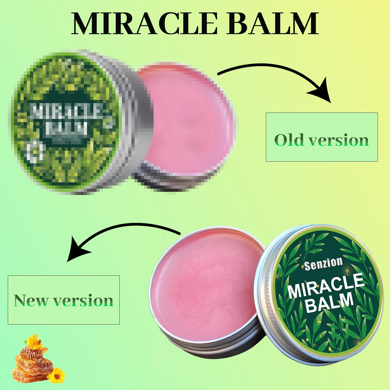 Senzion Miracle Balm application on legs demonstrates targeted swelling relief