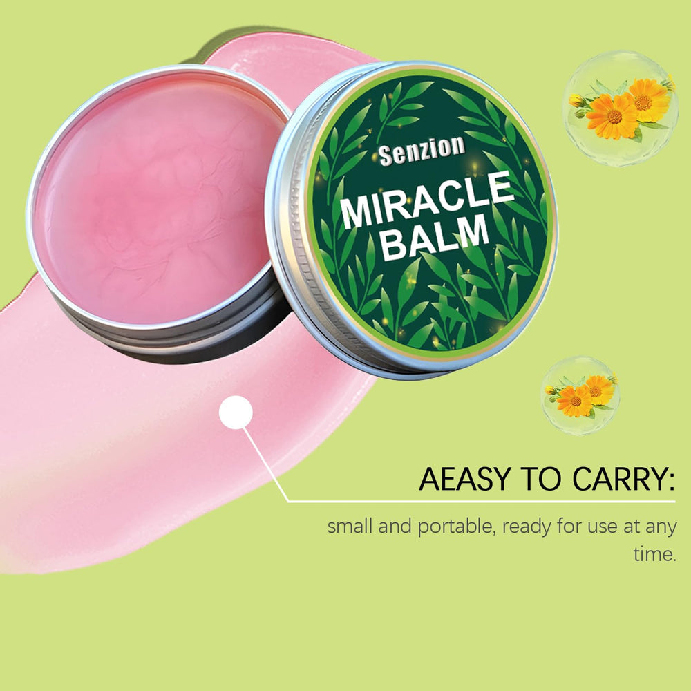 Senzion Miracle Balm neck-usage for gentle, soothing relief.