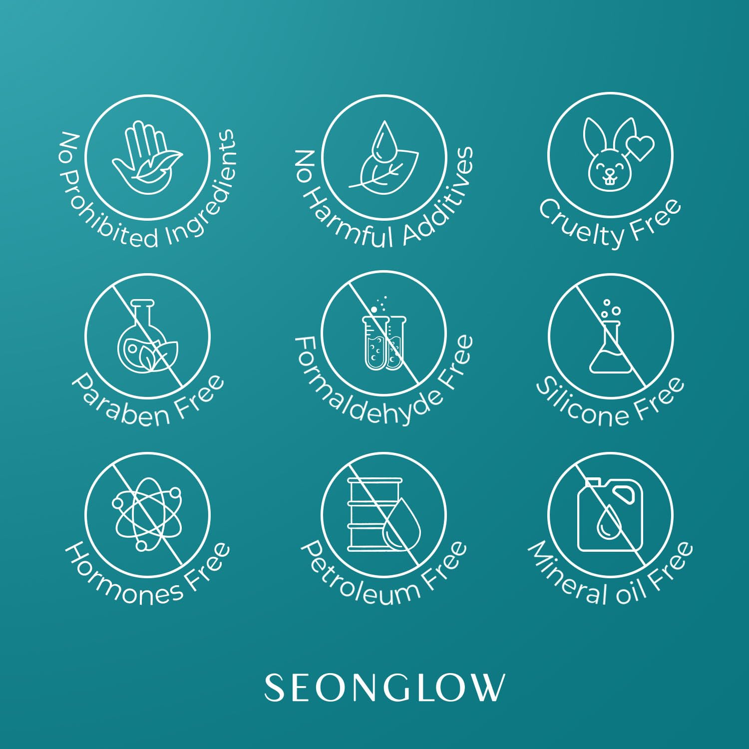 SEONGLOW serum glow on skin suggesting radiant complexion potential.