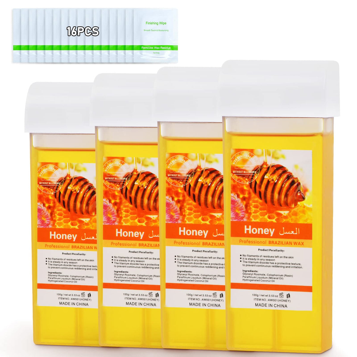 Seopri roll on wax cartridge close-up of honey formula for painless hair removal