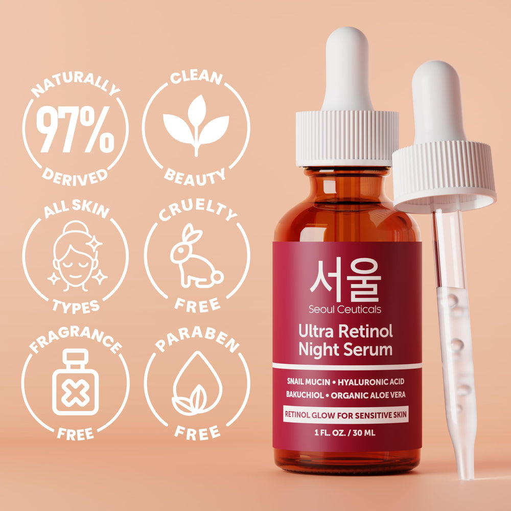 SeoulCeuticals all skin types label indicating versatile skincare compatibility