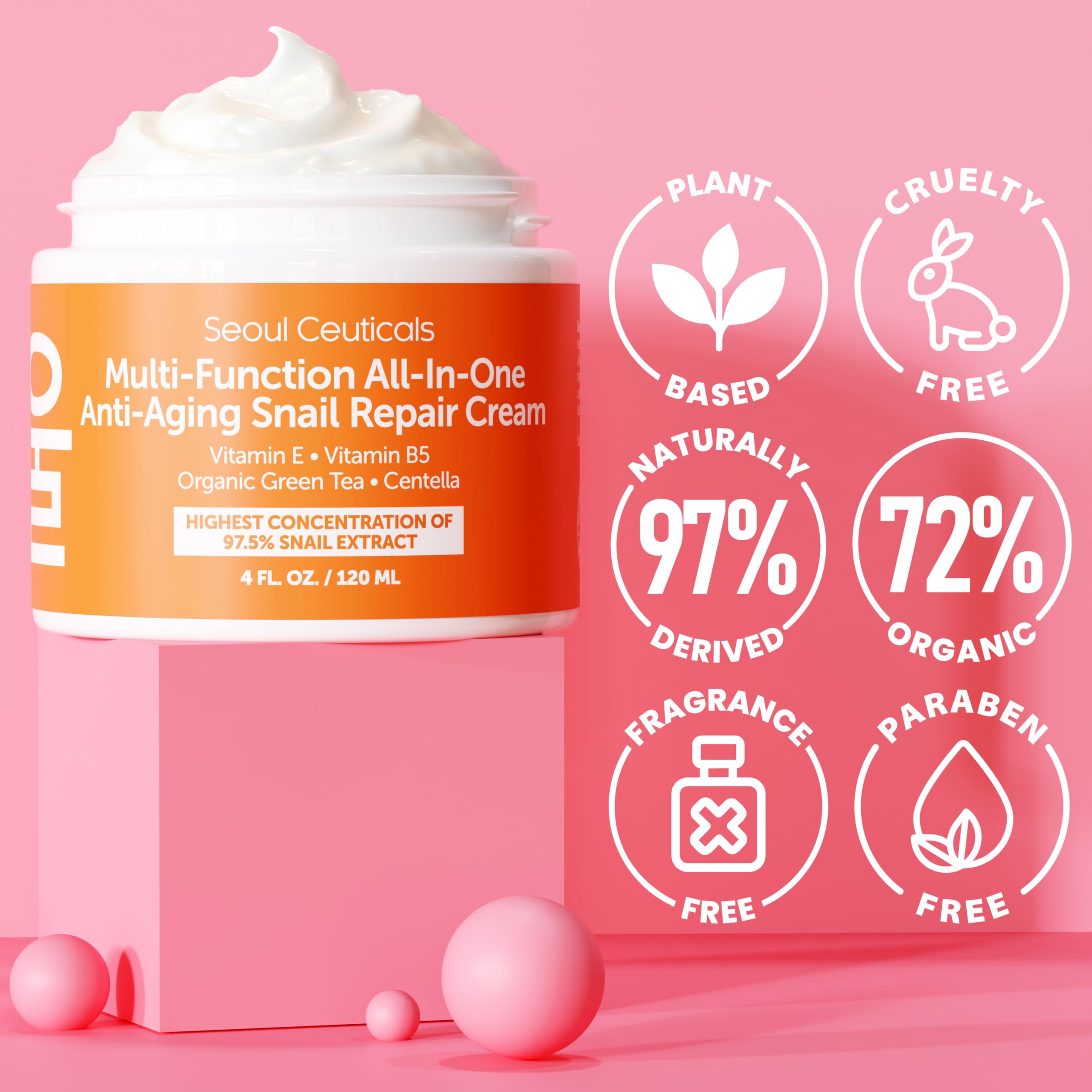 SeoulCeuticals apply-on-face closeup demonstrates easy daily application.