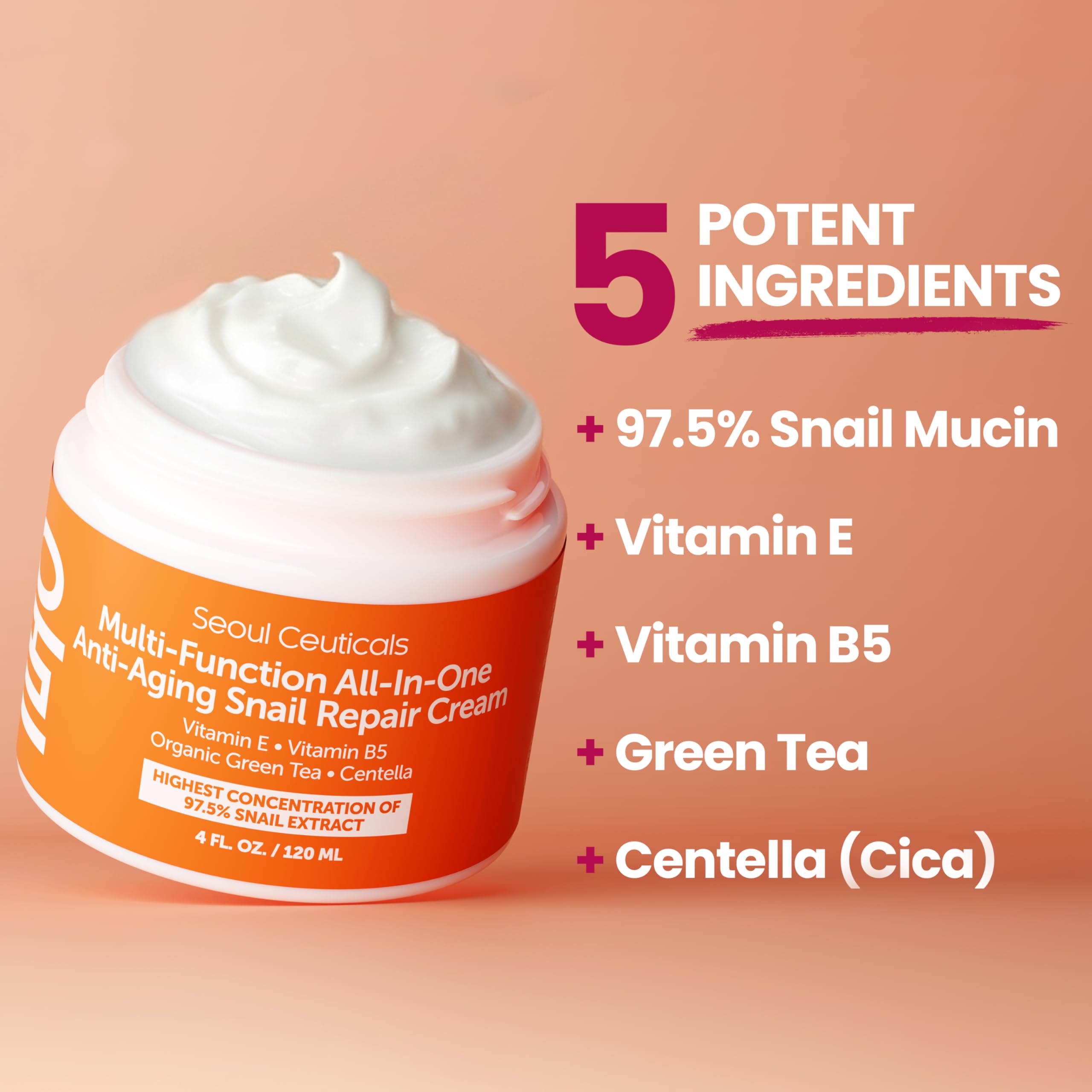 SeoulCeuticals cream texture swirl shows creamy consistency ideal for daily use.
