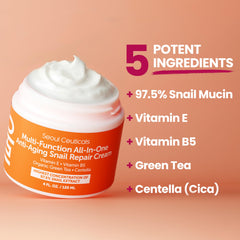 SeoulCeuticals cream texture swirl shows creamy consistency ideal for daily use.
