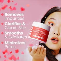 SeoulCeuticals kaolin clay charcoal powder detail emphasizes detoxifying, oil-control properties