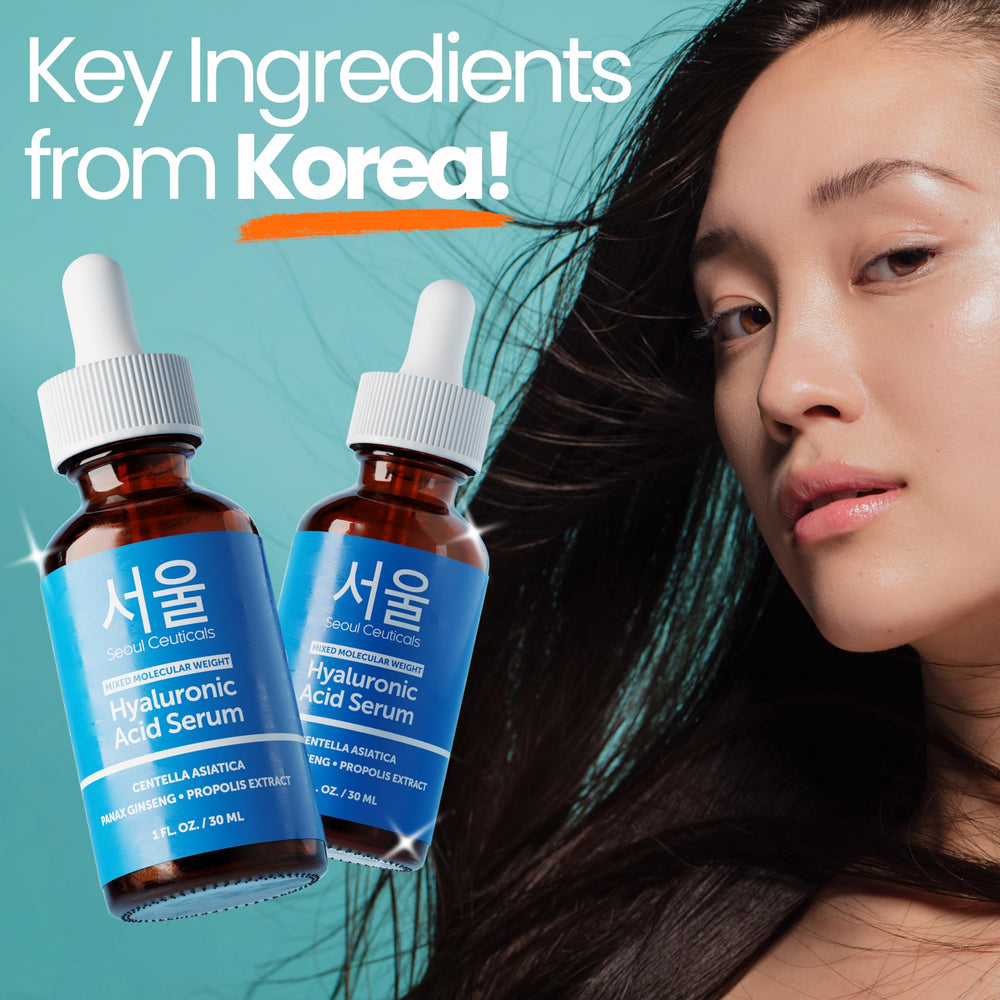 SeoulCeuticals Night routine ritual using HA serum for refreshed skin